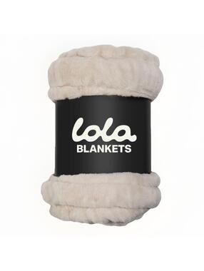 Lola Soft Blanket – Large 60" x 72" Luxury Plush Throw (Antique Ivory)